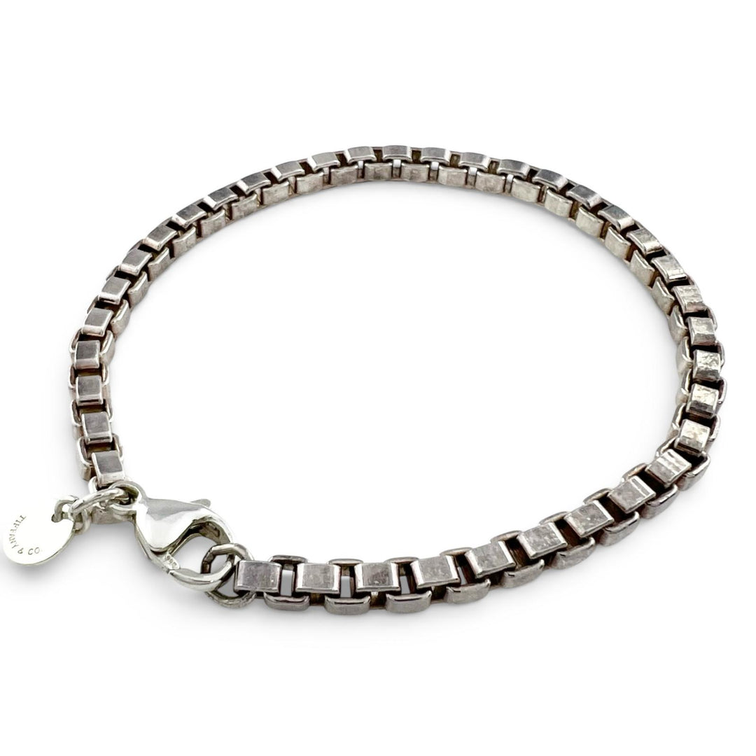 Very Good TIFFANY&Co. bracelet Venetian bracelet Silver SV925 mens