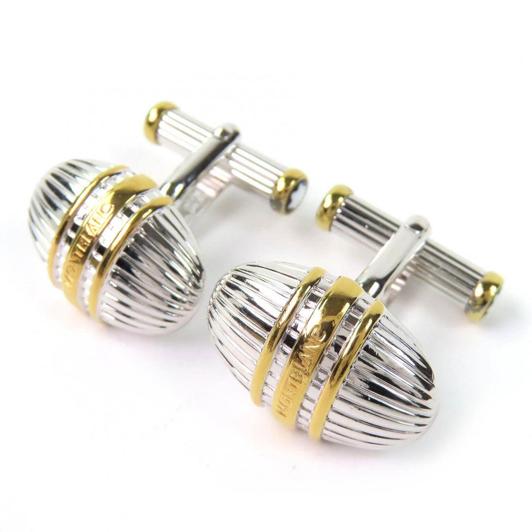 Excellent MONTBLANC Cufflinks cufflinks White Star logo Silver SV925 mens