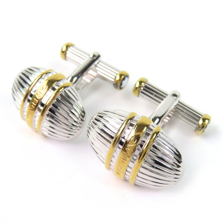 Excellent MONTBLANC Cufflinks cufflinks White Star logo Silver SV925 mens
