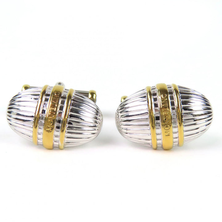 Excellent MONTBLANC Cufflinks cufflinks White Star logo Silver SV925 mens