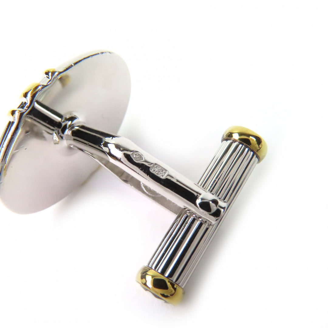 Excellent MONTBLANC Cufflinks cufflinks White Star logo Silver SV925 mens