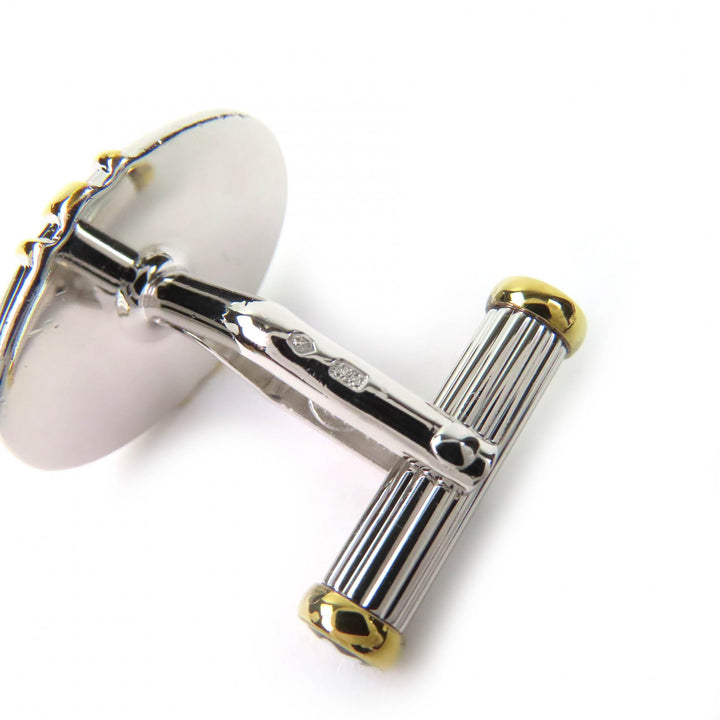 Excellent MONTBLANC Cufflinks cufflinks White Star logo Silver SV925 mens