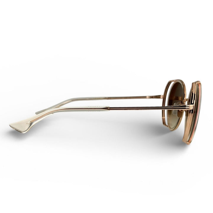Pristine DITA sunglasses LAGEOS Round Oversize Rose gold Women DTS532