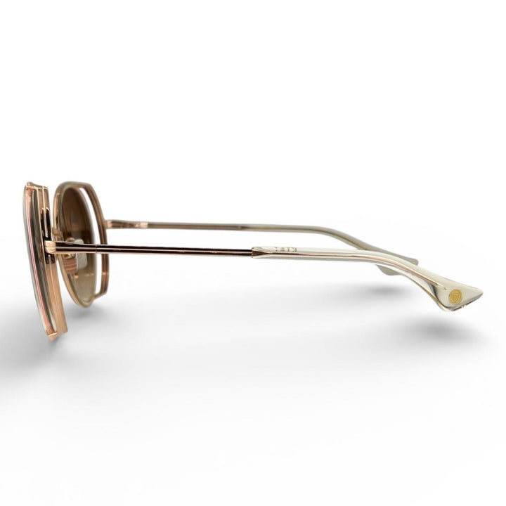 Pristine DITA sunglasses LAGEOS Round Oversize Rose gold Women DTS532