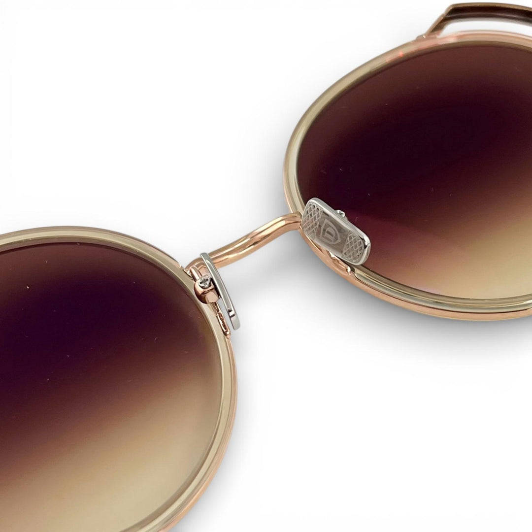 Pristine DITA sunglasses LAGEOS Round Oversize Rose gold Women DTS532