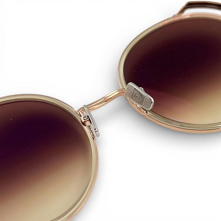 Pristine DITA sunglasses LAGEOS Round Oversize Rose gold Women DTS532
