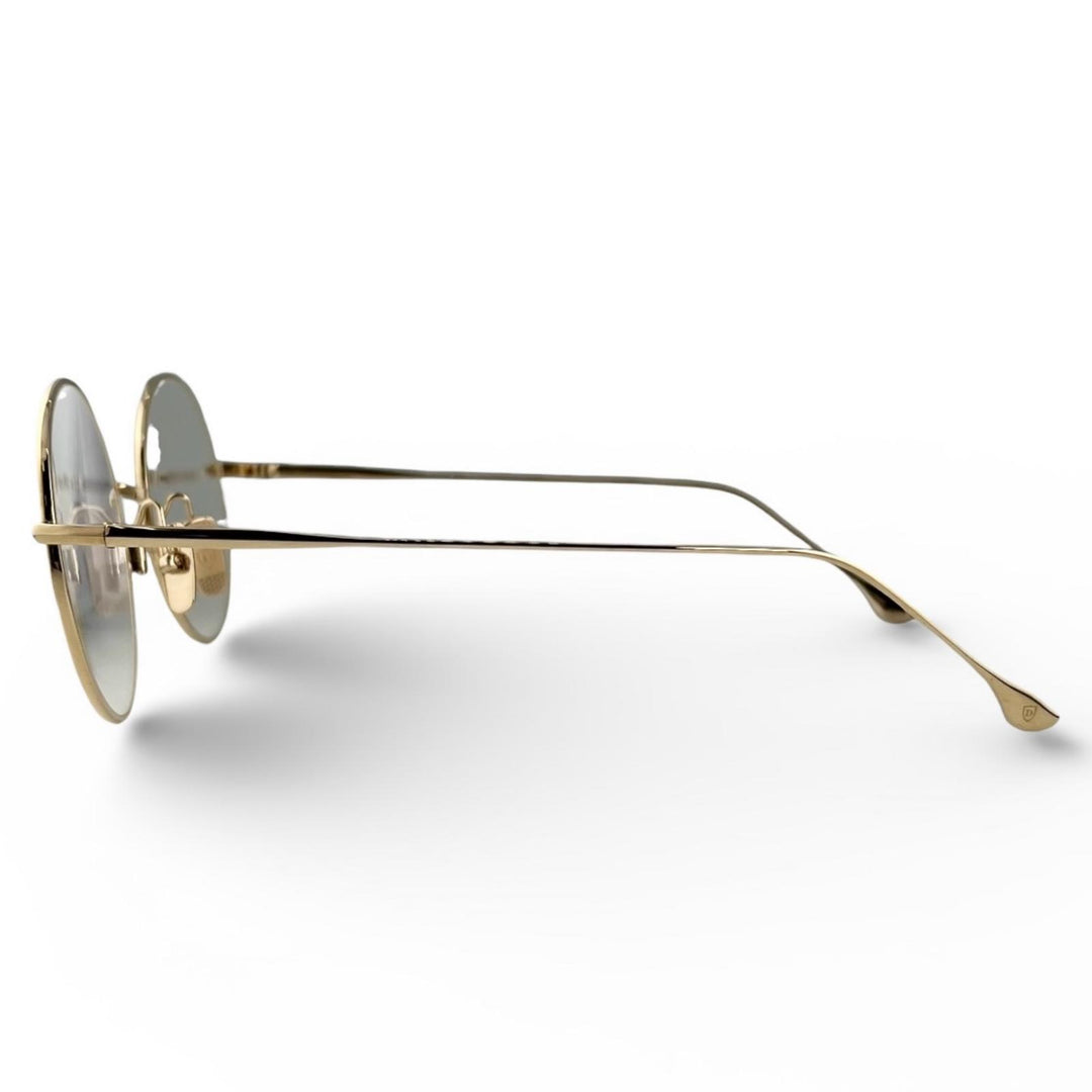 Excellent DITA Glasses BELIEVER(-) HYDE's Round Model gold mens DTX506