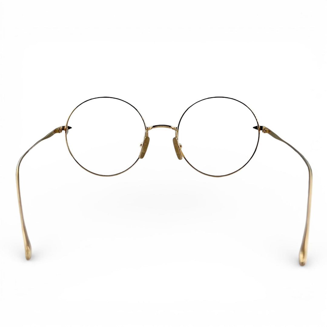 Excellent DITA Glasses BELIEVER(-) HYDE's Round Model gold mens DTX506
