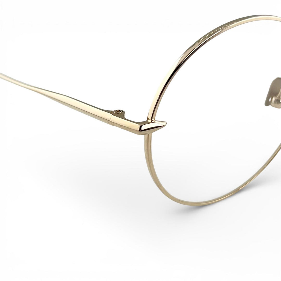 Excellent DITA Glasses BELIEVER(-) HYDE's Round Model gold mens DTX506
