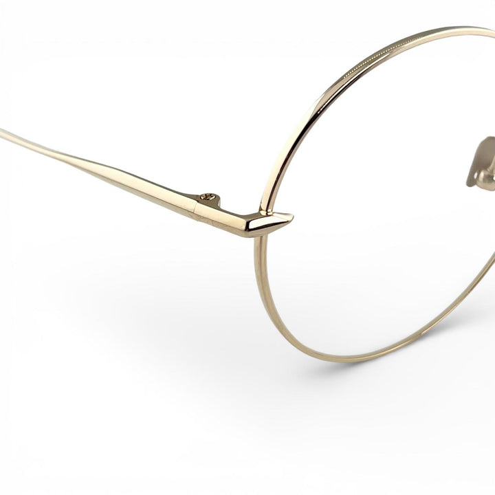 Excellent DITA Glasses BELIEVER(-) HYDE's Round Model gold mens DTX506