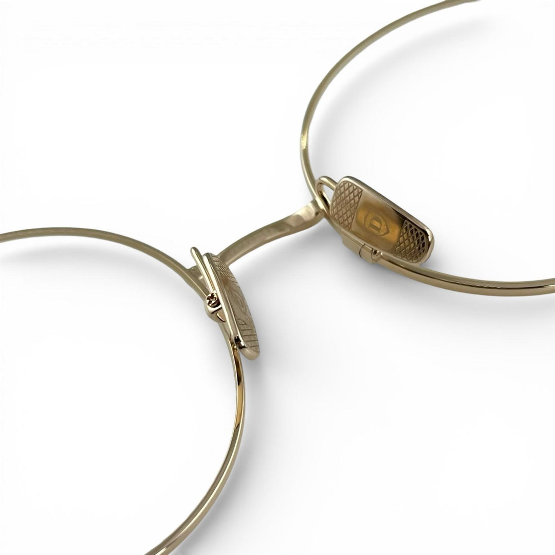 Excellent DITA Glasses BELIEVER(-) HYDE's Round Model gold mens DTX506