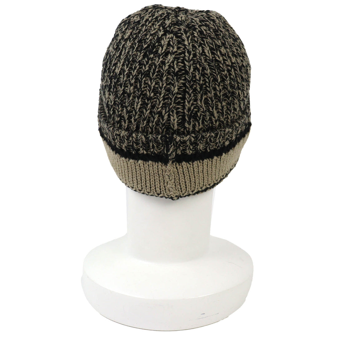 Excellent Christian Dior Knit cap Logo knit beanie beige wool Women 25DWI714S007
