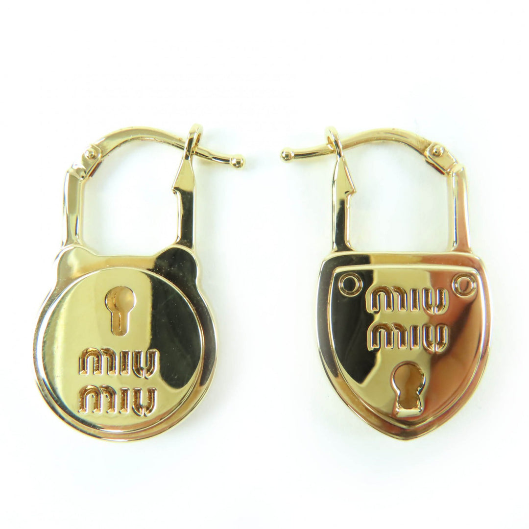 Pristine MIUMIU Pierce Myurock gold brass Women 5I0215