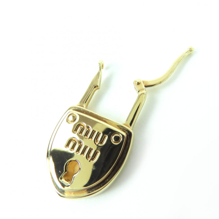 Pristine MIUMIU Pierce Myurock gold brass Women 5I0215