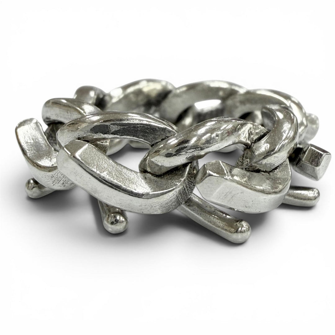 Great TIFFANY&Co. Ring ring Forge Ring High Polish Silver 925 mens 50