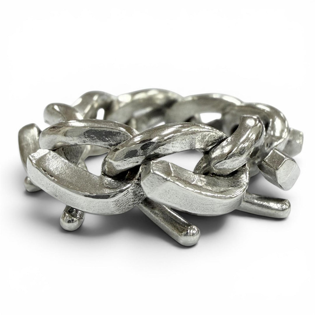 Great TIFFANY&Co. Ring ring Forge Ring High Polish Silver 925 mens 50