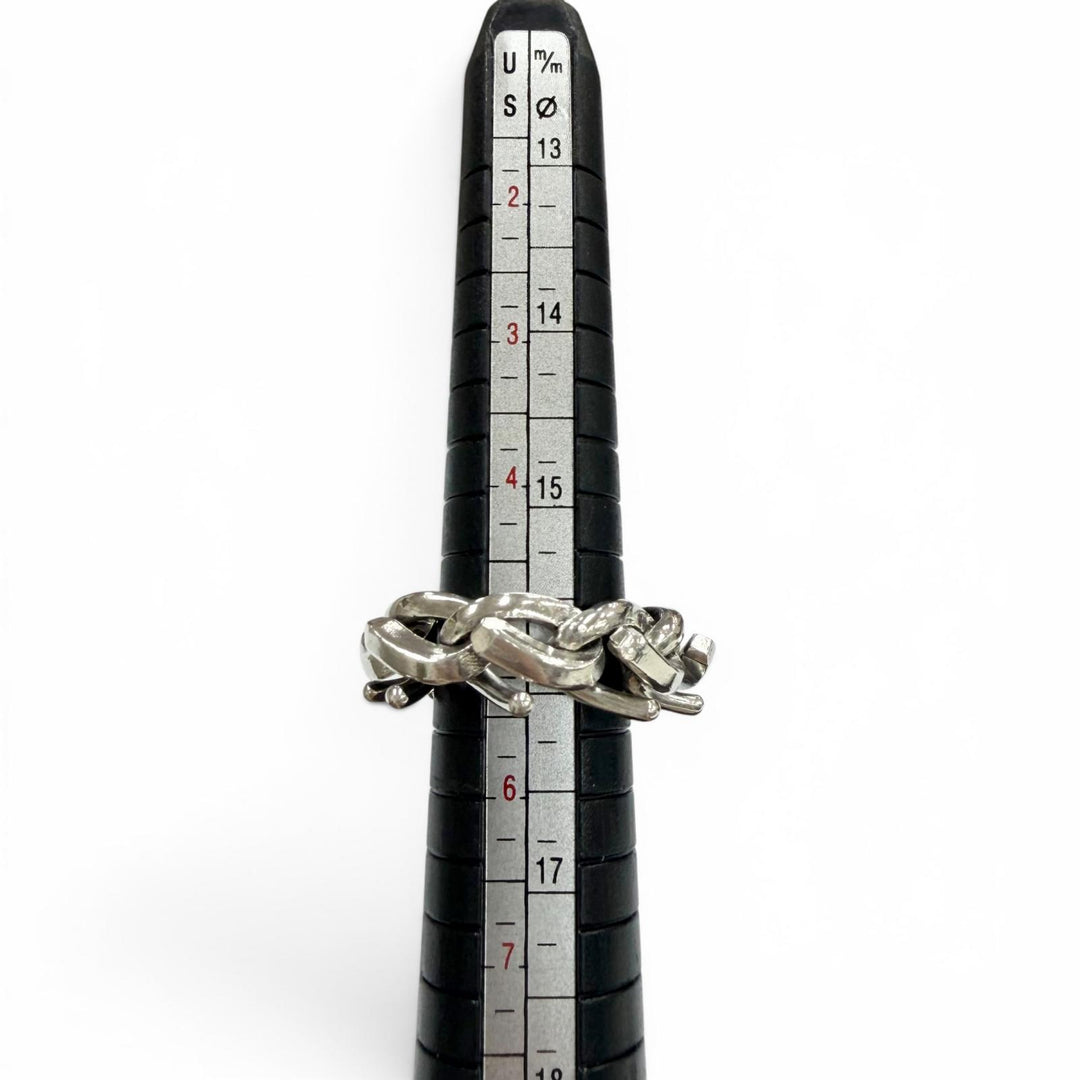 Great TIFFANY&Co. Ring ring Forge Ring High Polish Silver 925 mens 50