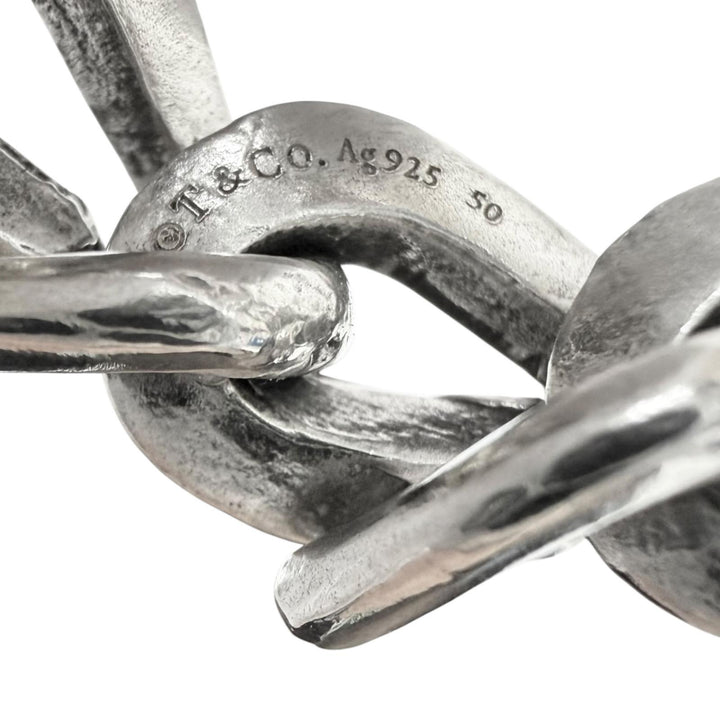 Great TIFFANY&Co. Ring ring forge High Polish Silver SV925 mens