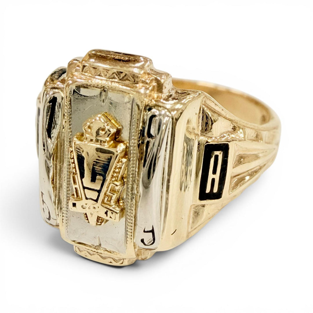 Great JOSTEN Ring ring college Yellow Gold 10K Women
