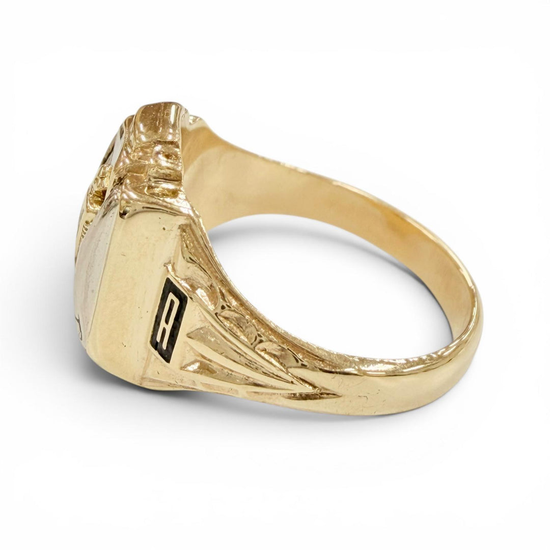 Great JOSTEN Ring ring college Yellow Gold 10K Women