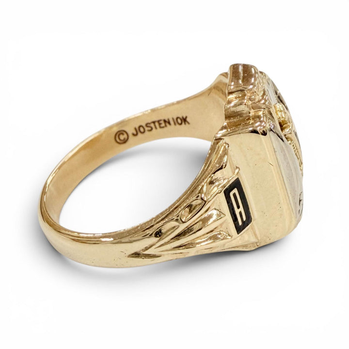 Great JOSTEN Ring ring college Yellow Gold 10K Women