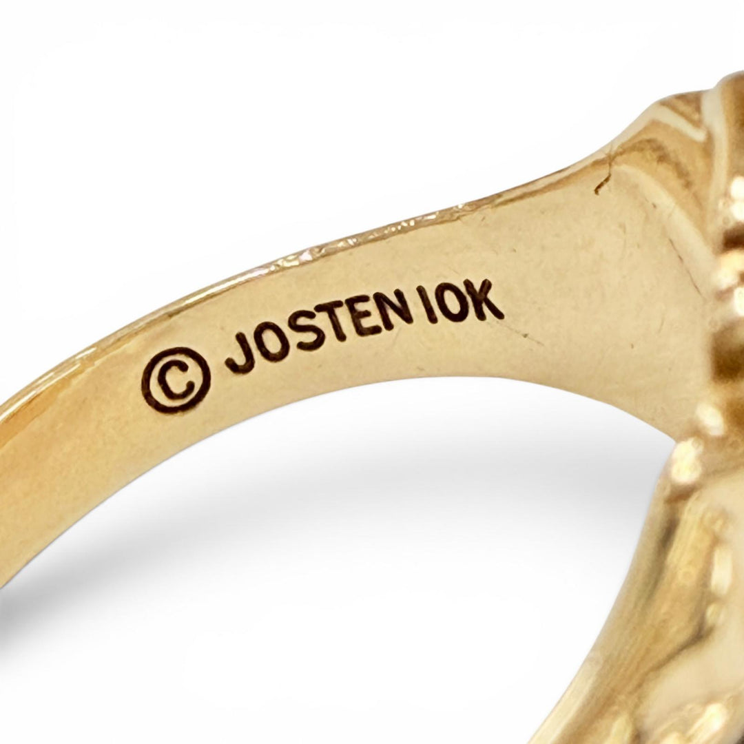 Great JOSTEN Ring ring college Yellow Gold 10K Women