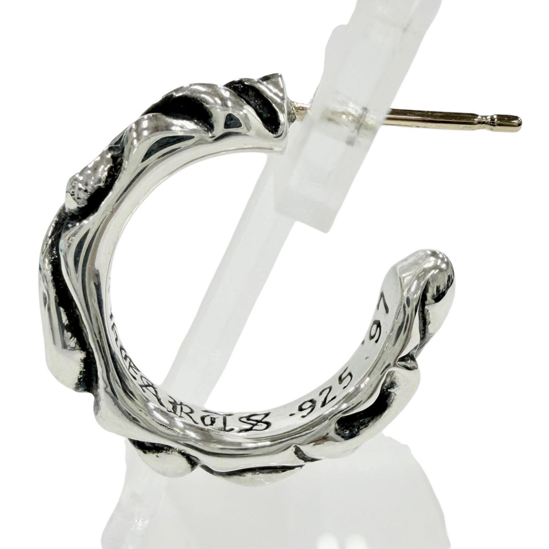 Excellent CHROME HEARTS Pierce HOOP SCROOL 1 Scroll Pierce Silver 925 mens