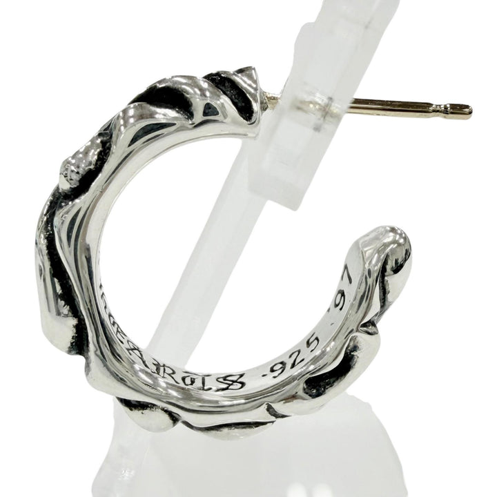 Excellent CHROME HEARTS Pierce HOOP SCROOL 1 Scroll Pierce Silver 925 mens