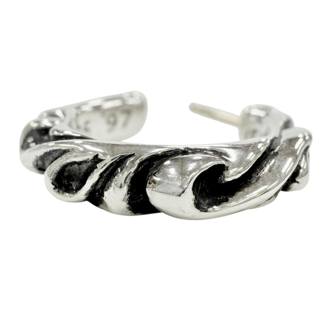 Excellent CHROME HEARTS Pierce HOOP SCROOL 1 Scroll Pierce Silver 925 mens
