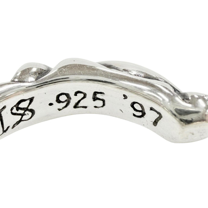 Excellent CHROME HEARTS Pierce HOOP SCROOL 1 Scroll Pierce Silver 925 mens