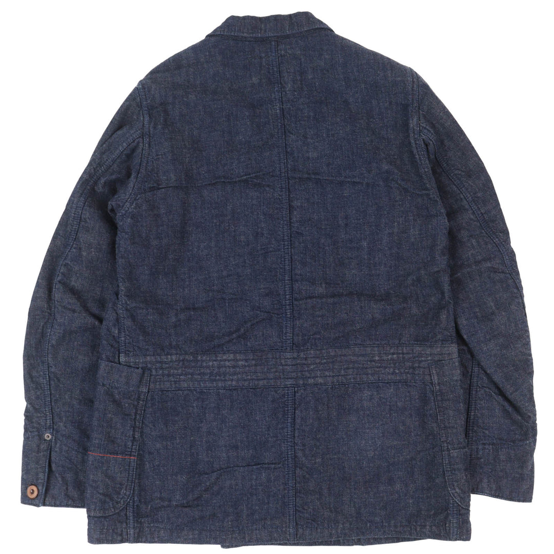 Excellent ANACHRONORM Denim Jacket Double tailored jacket Indigo blue cotton