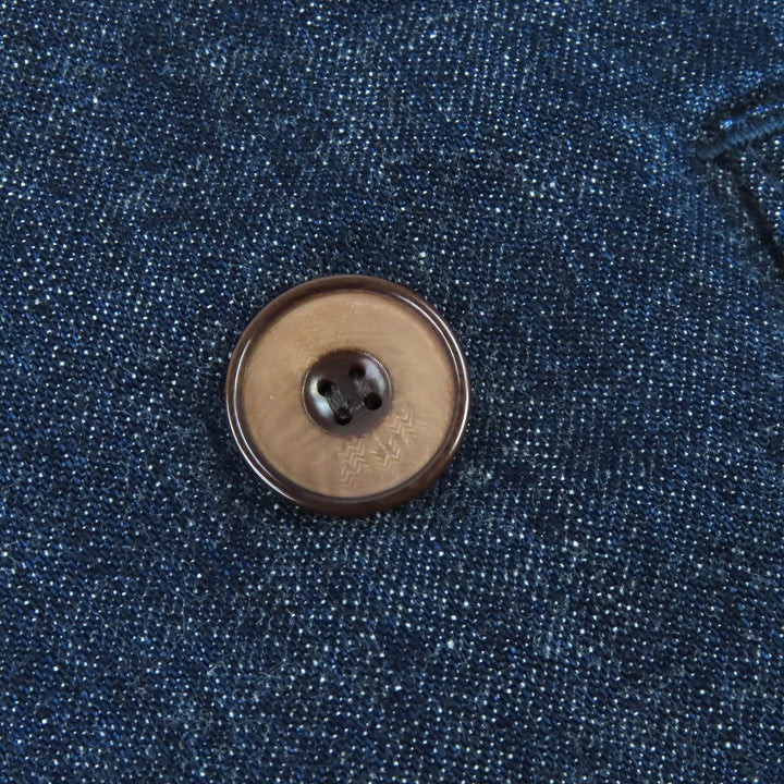 Excellent ANACHRONORM Denim Jacket Double tailored jacket Indigo blue cotton