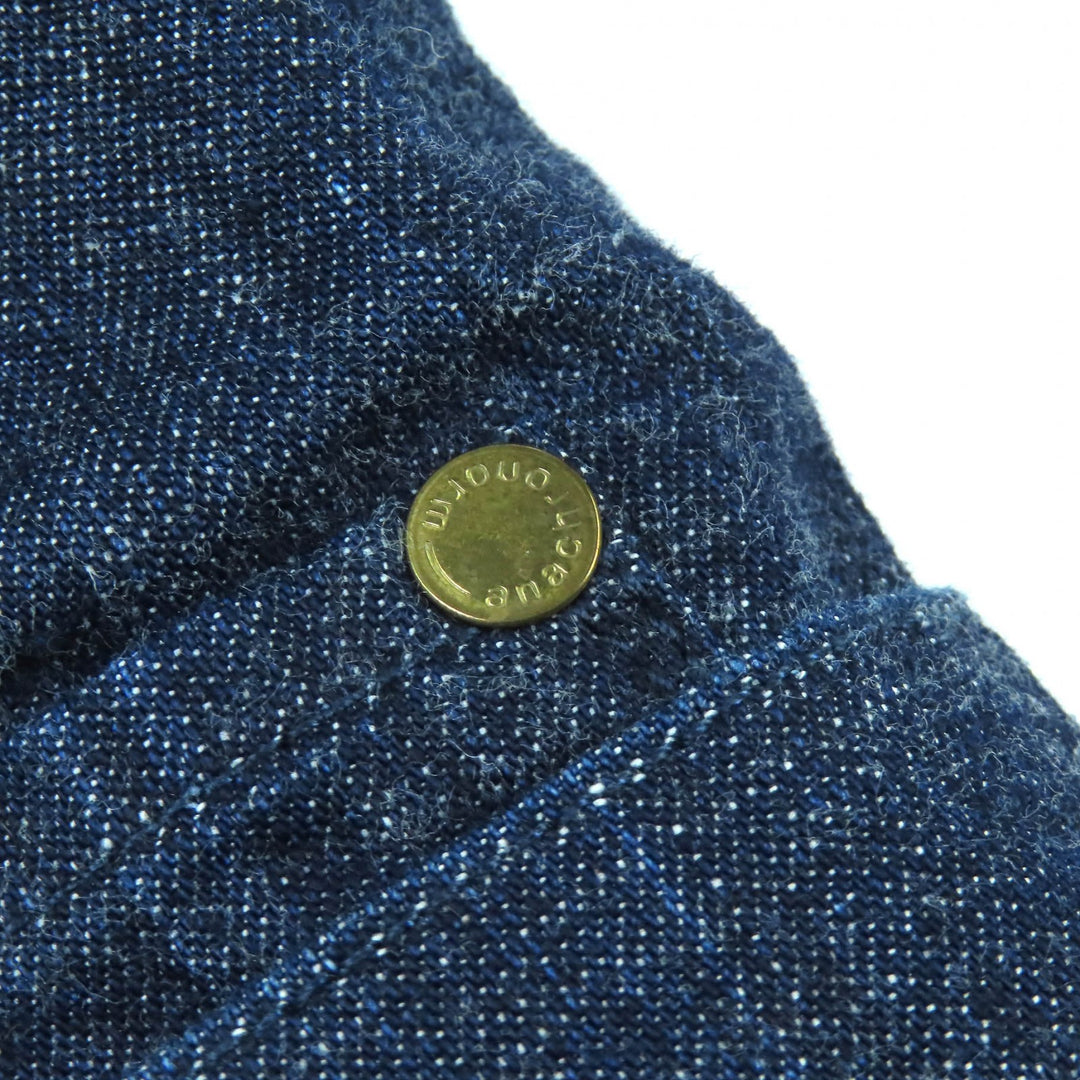 Excellent ANACHRONORM Denim Jacket Double tailored jacket Indigo blue cotton