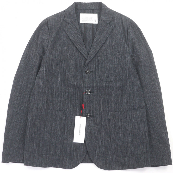 Pristine COMMONO reproducts tailored jacket single black cotton mens