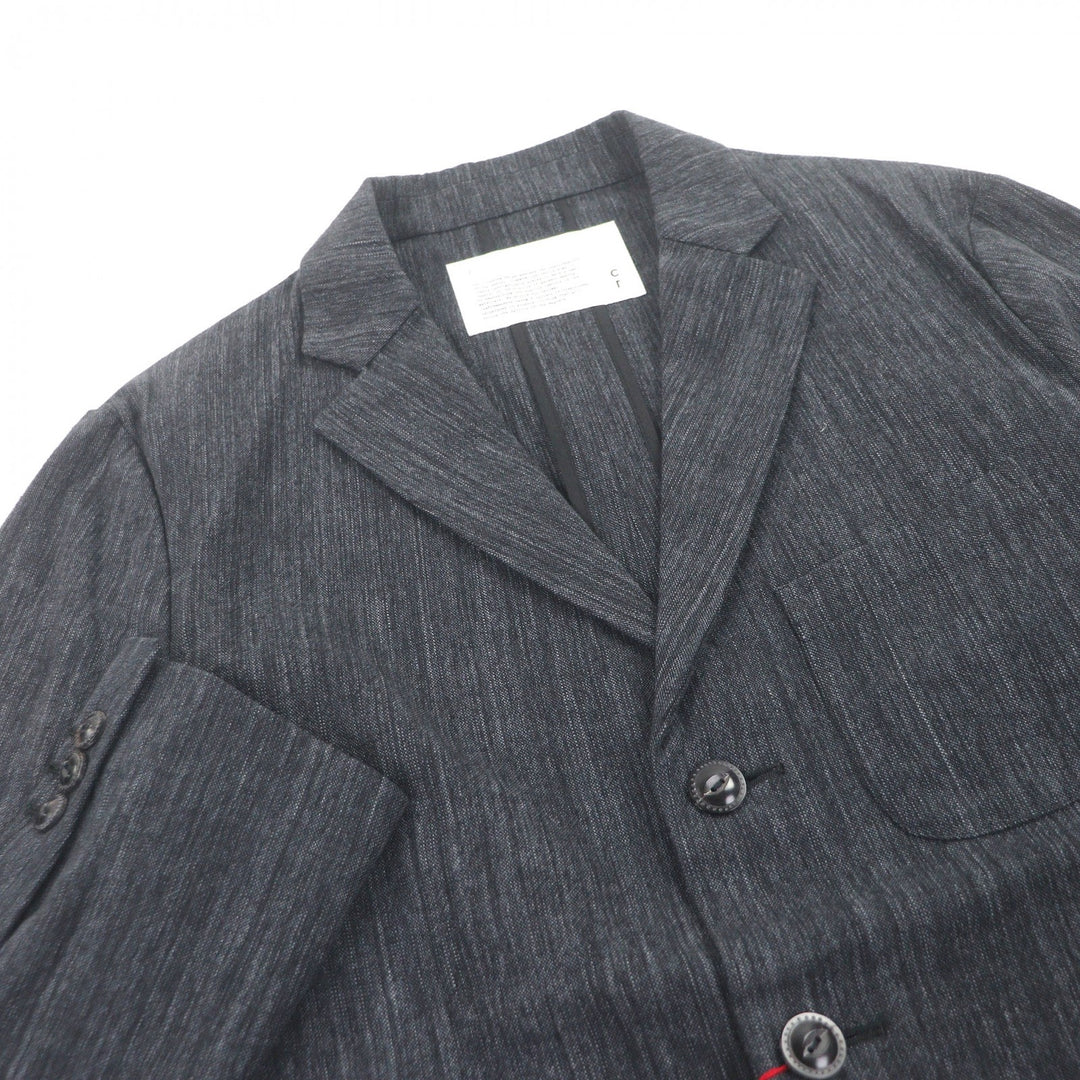 Pristine COMMONO reproducts tailored jacket single black cotton mens