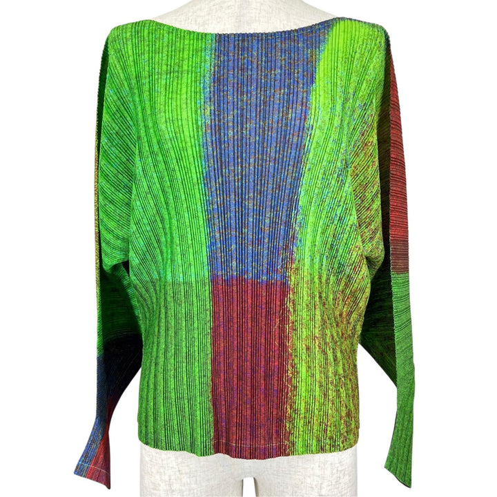 Excellent PLEATS PLEASE T-shirt Long sleeve multicolor polyester 3 PP23FK331
