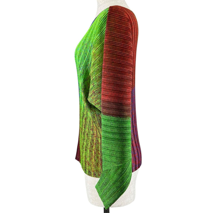 Excellent PLEATS PLEASE T-shirt Long sleeve multicolor polyester 3 PP23FK331