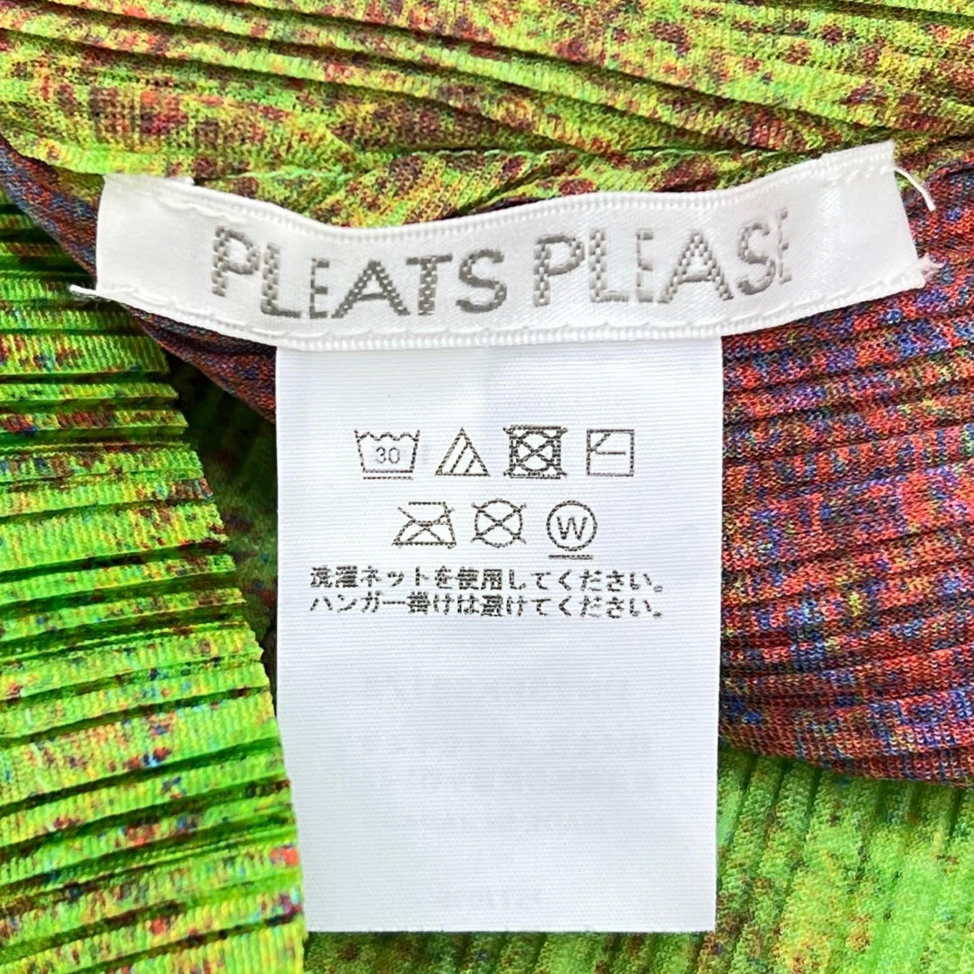 Excellent PLEATS PLEASE T-shirt Long sleeve multicolor polyester 3 PP23FK331