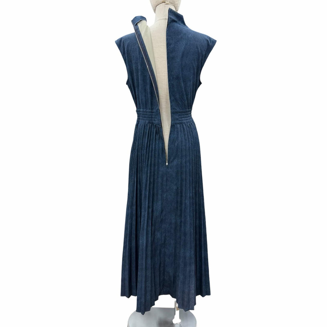 Great AMERI one piece DENIM LIKE PLEATS blue Women M 01110541050