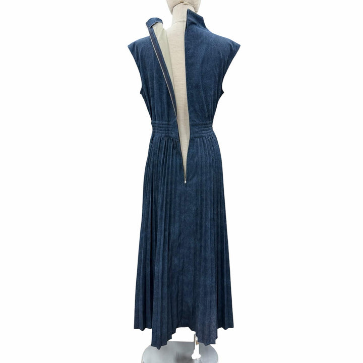 Great AMERI one piece DENIM LIKE PLEATS blue Women M 01110541050