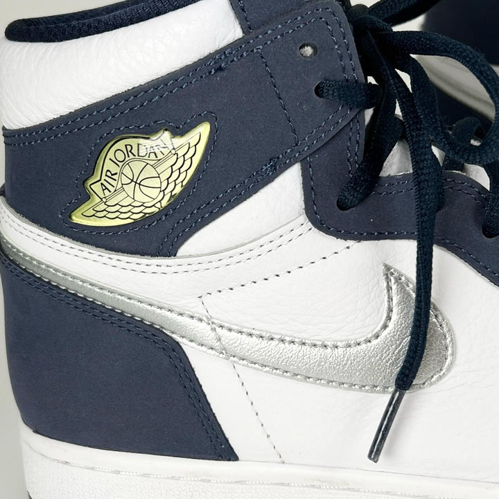 Excellent NIKE sneakers AIR JORDAN 1 HIGH CO.JP white mens 28 DC1788-100