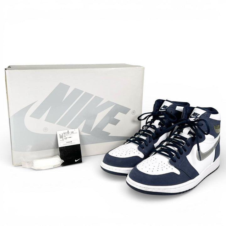 Excellent NIKE sneakers AIR JORDAN 1 HIGH CO.JP white mens 28 DC1788-100