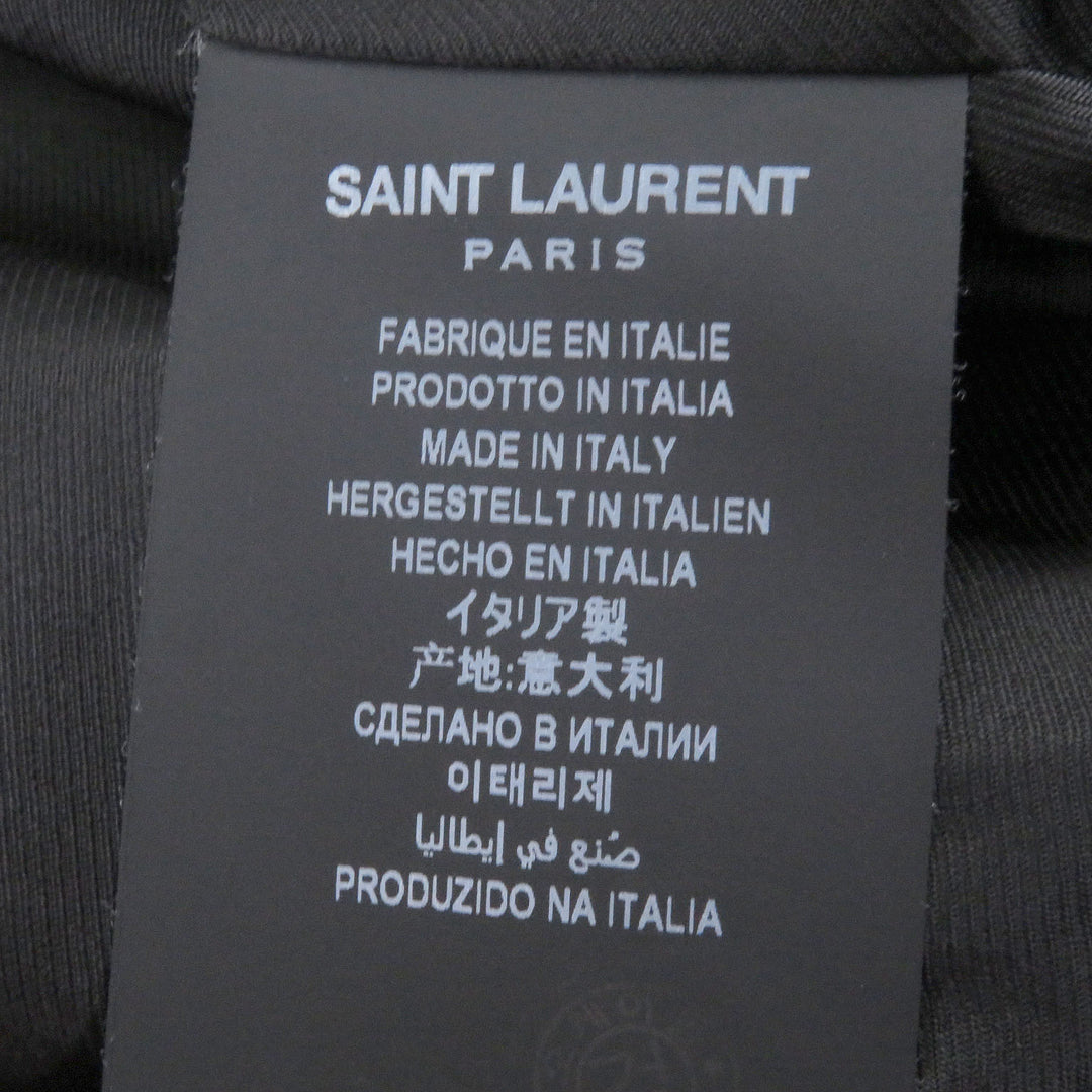 Great SAINT LAURENT PARIS Blouson Teddy Jacket Stadium Jumper gold Rayon
