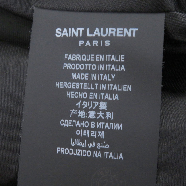 Great SAINT LAURENT PARIS Blouson Teddy Jacket Stadium Jumper gold Rayon