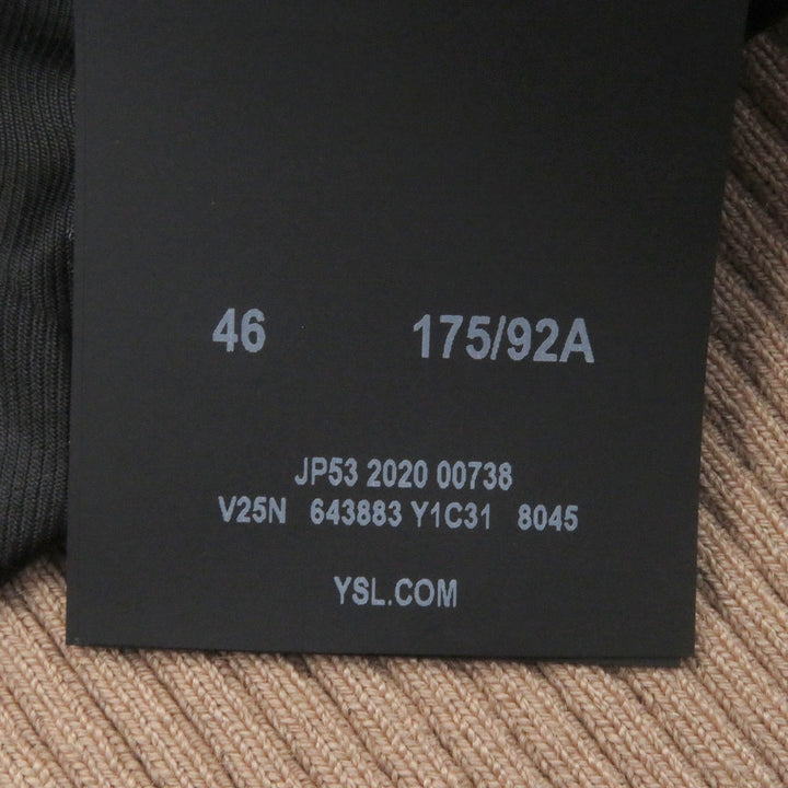 Great SAINT LAURENT PARIS Blouson Teddy Jacket Stadium Jumper gold Rayon