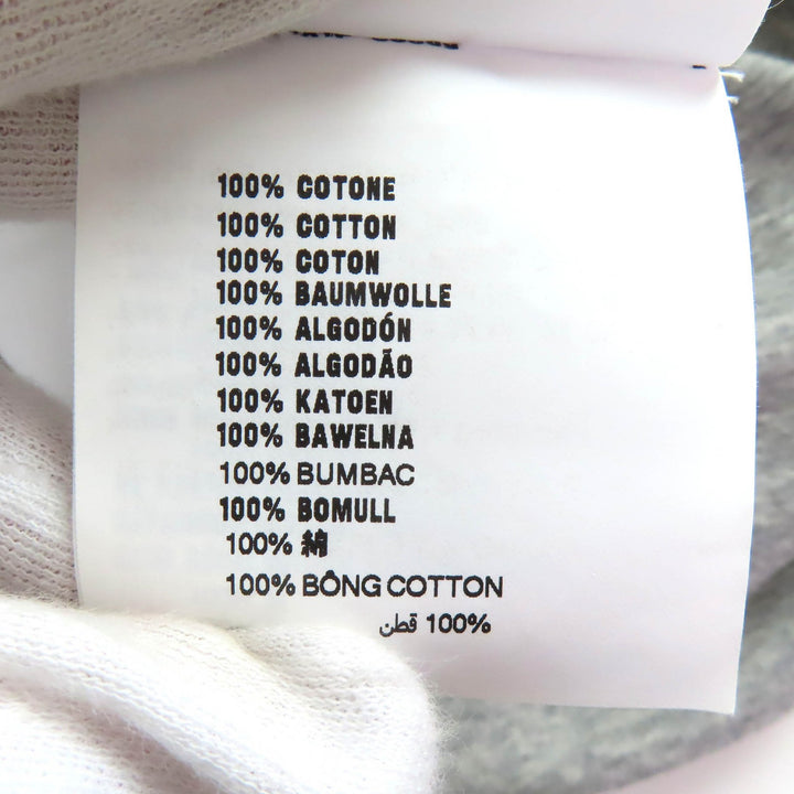 Great MIUMIU Short sleeve Rib-knit jersey t-shirt logo crew neck gray XS MJN466