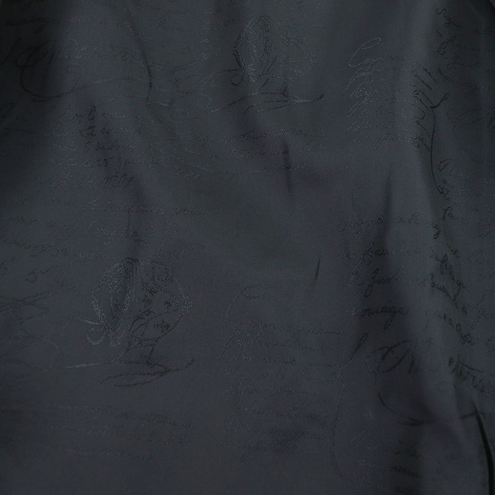 Excellent BERLUTI leather jacket Patina-lined calligraphy biker jacket