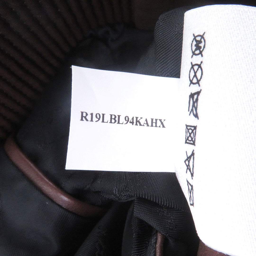 Excellent BERLUTI leather jacket Patina-lined calligraphy biker jacket