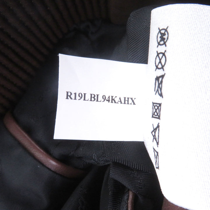 Excellent BERLUTI leather jacket Patina-lined calligraphy biker jacket