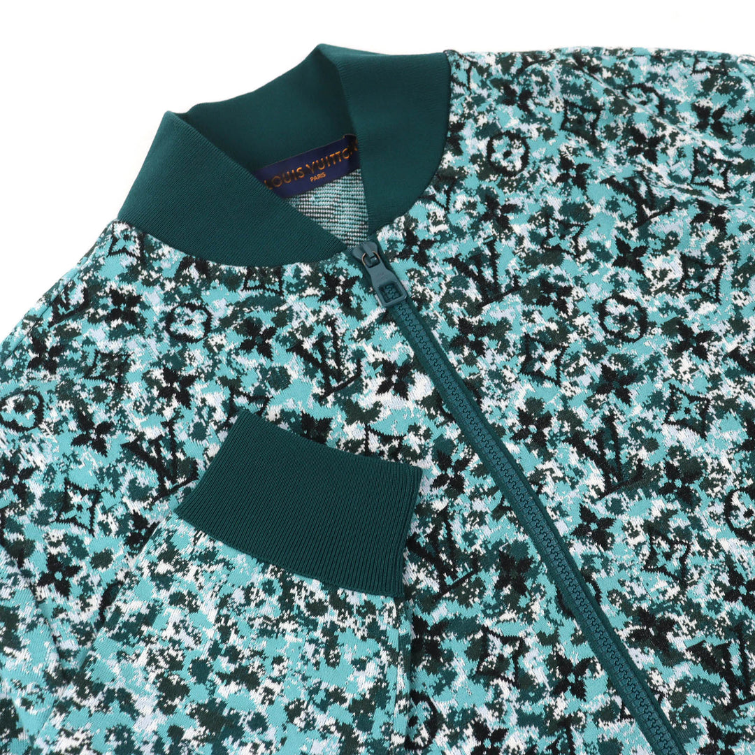 Pristine LOUIS VUITTON Jacket Monogram Zip-Up Knit Green system cotton mens S
